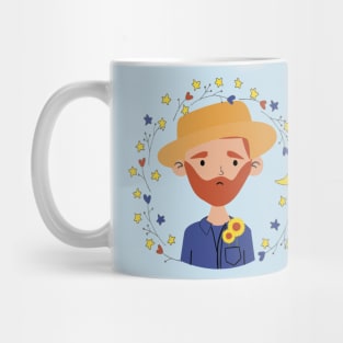 Floral Van Gogh Mug